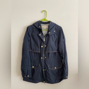 Michael Kors Woven Hooded Raincoat